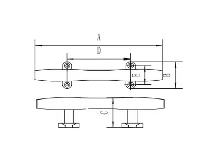 不锈钢圆锁栓 Hollow Base Cleat