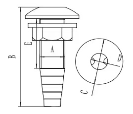 出水口 Through Hull Outlets With Hose Connection