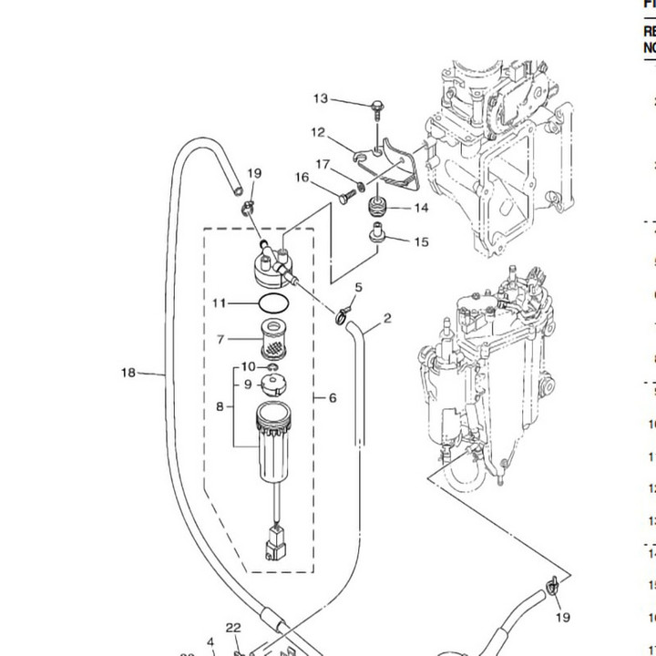 舷外机燃油过滤器滤芯6P3-24563