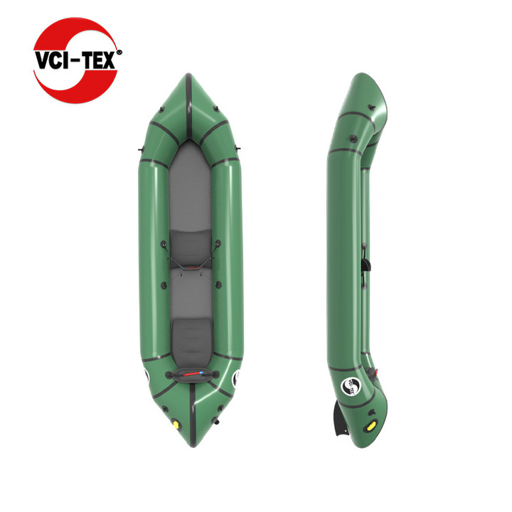 VCI-TEX自动充气背包船 超轻皮划艇 双人探险 便携钓鱼 钻石刺豚