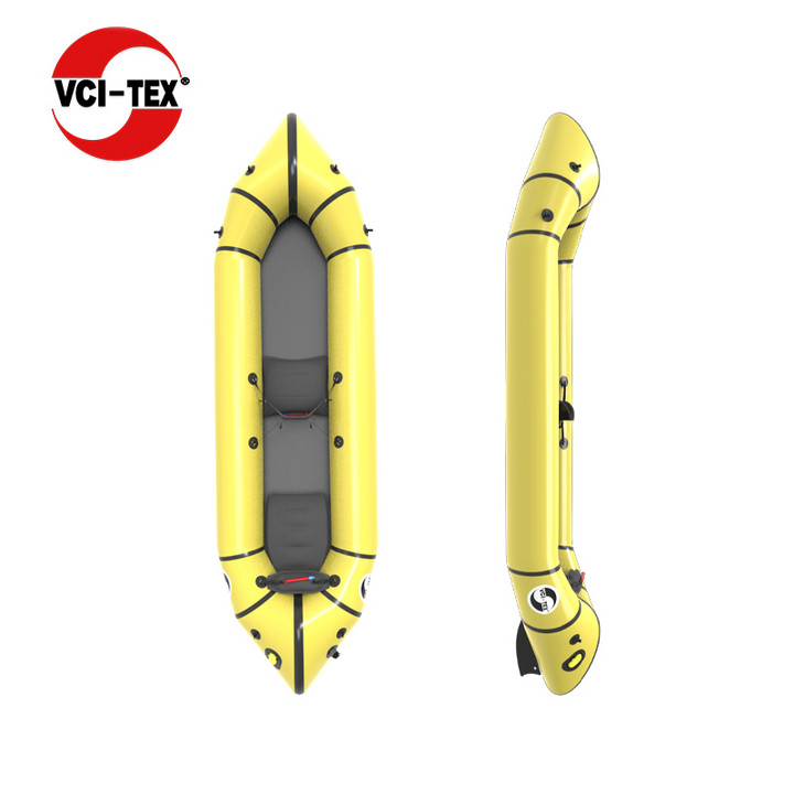 VCI-TEX自动充气背包船 超轻皮划艇 双人探险 便携钓鱼 钻石刺豚
