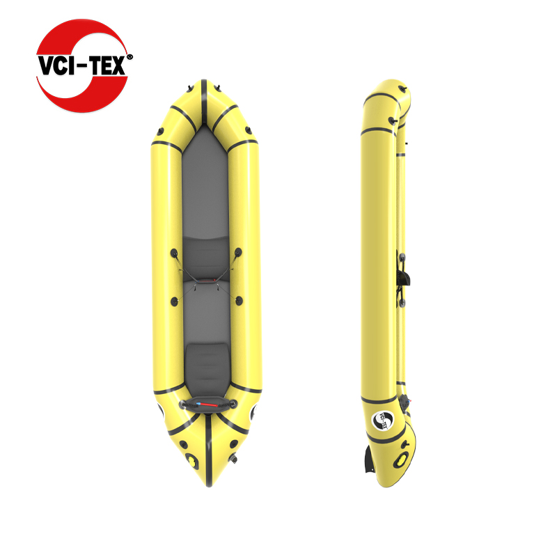 VCI-TEX自動充氣背包船 超輕皮劃艇 雙人探險(xiǎn) 便攜釣魚船 刺豚D2