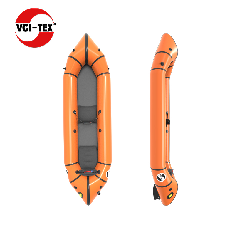 VCI-TEX自动充气背包船 超轻皮划艇 双人探险 便携钓鱼 钻石刺豚