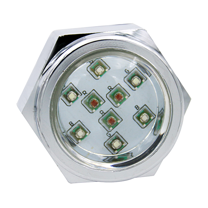 1/2" NPT Threaded 45W White Multi Color Boat Yacht Underwater Marine Drain Plug LED Light