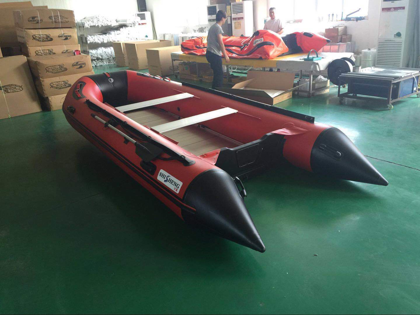 4.3米加厚橡皮艇充气船皮划艇冲锋舟