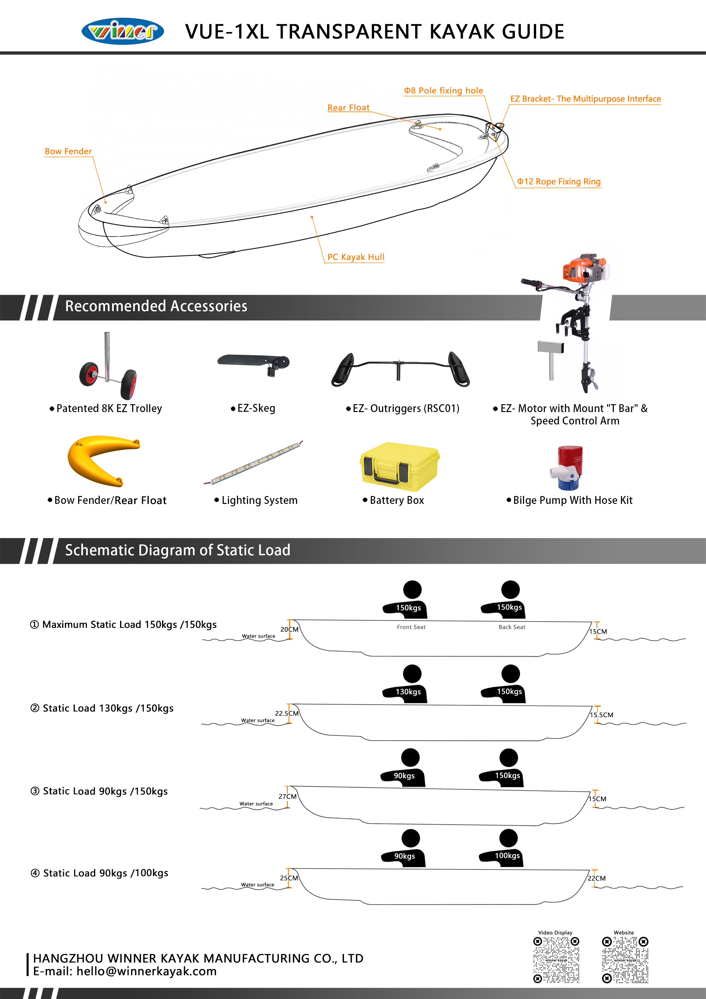 VUE CLEAR KAYAK