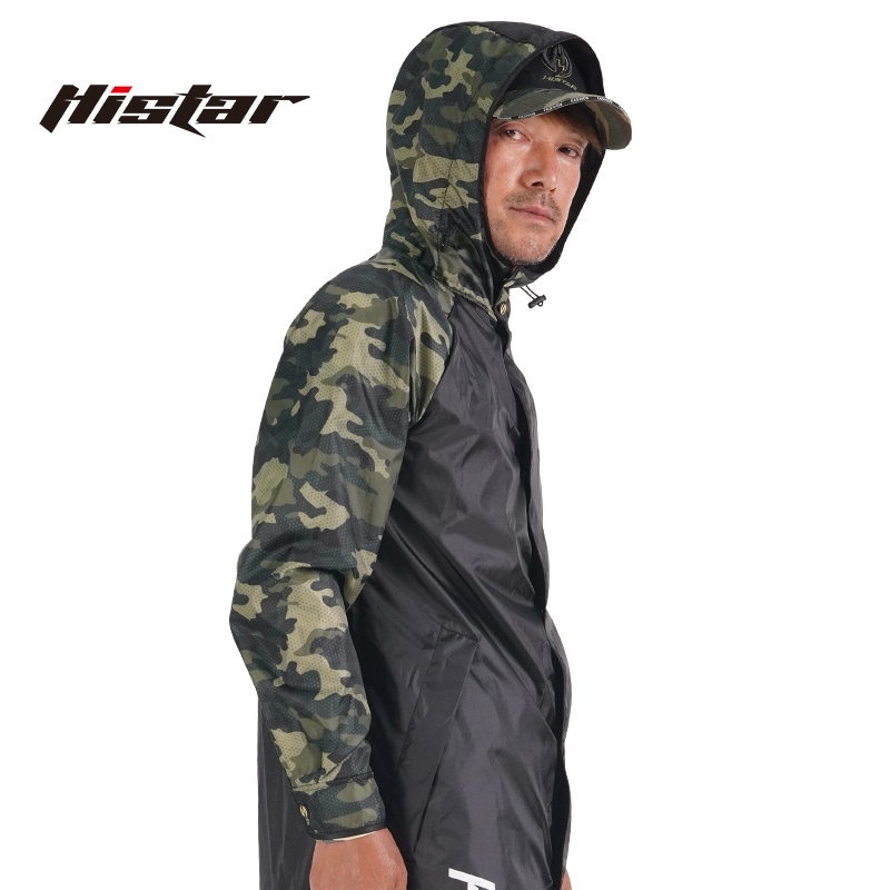 HISTAR Long Type Waterproof Thin Oxford Cloth Material Soft TPU Fabric Portable Light Weight Fishing Raincoat