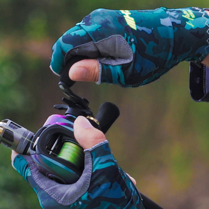 HISTAR Drying Quickly Anti-Slippery Silicone Abrasion Resistance Multi-Functional Silk Fabric Fishing Glove