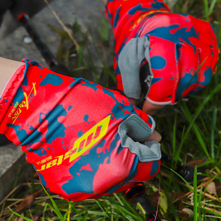 HISTAR Drying Quickly Anti-Slippery Silicone Abrasion Resistance Multi-Functional Silk Fabric Fishing Glove