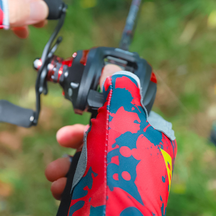 HISTAR Drying Quickly Anti-Slippery Silicone Abrasion Resistance Multi-Functional Silk Fabric Fishing Glove