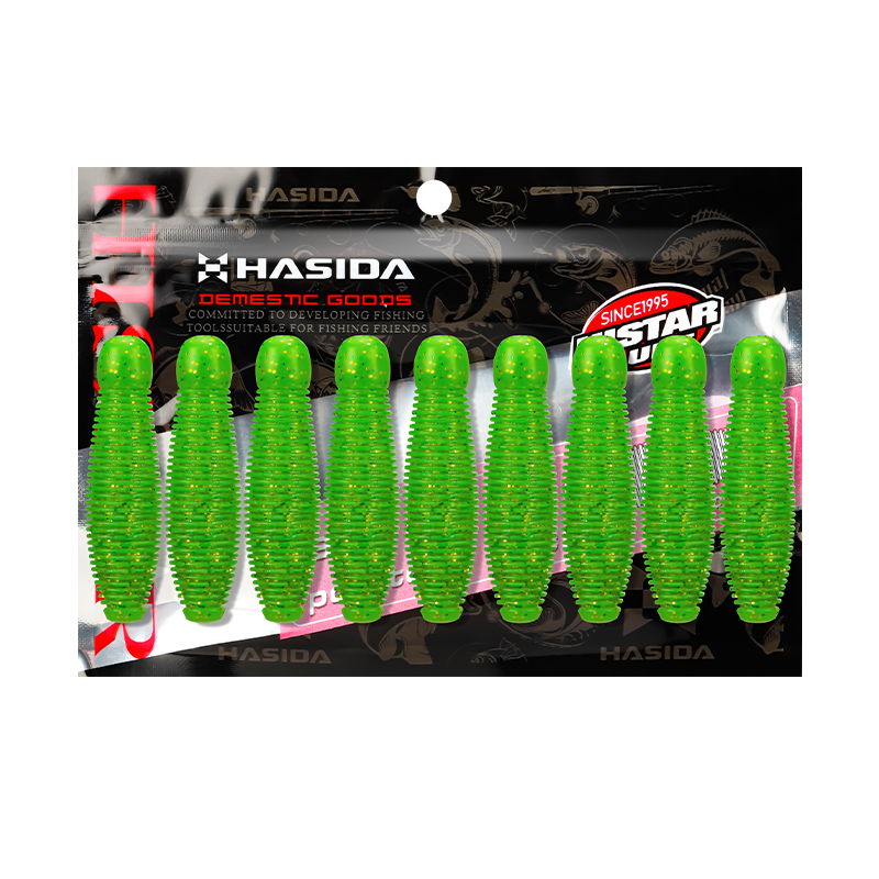 HISTAR Potatoes Worm Soft Silicon Plastic Freshwater Saltwater High Elasticity Shining Design Artificial Fishing Lure