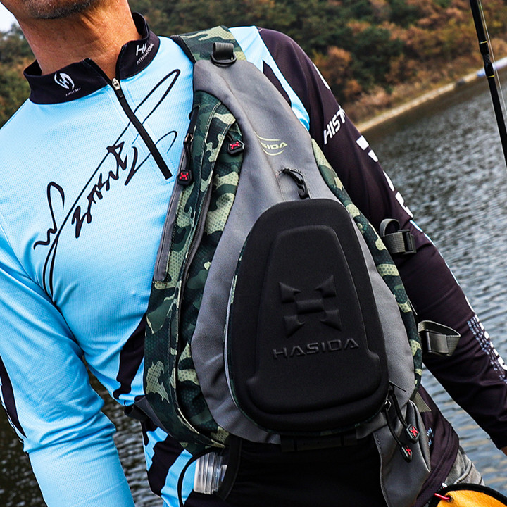 HISTAR Multi-Functional Casting Spinning Rod Zipped Adjustable Shoulder Strap High Quality Sling Messenger Waist Bag