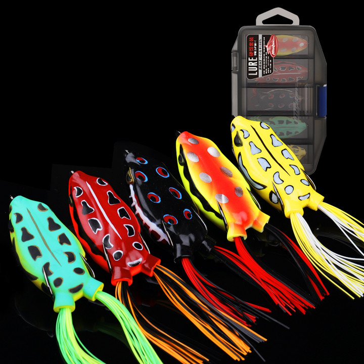 HISTAR High Hit Rate Artificial Fishing Frog Lure Suit Soft Silicone Hard Bait 60 to 80 mm 3D Eye General Waters