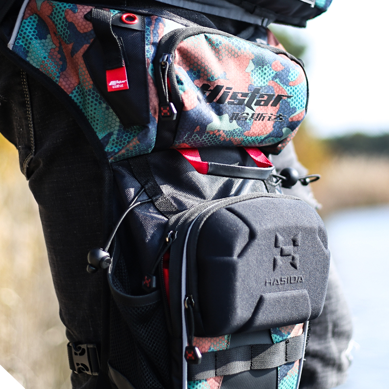 HISTAR Big Capacity Multi-Pocket Waterproof Oxford Fabric Multi-functional Casting Rod Fishing Side Bag