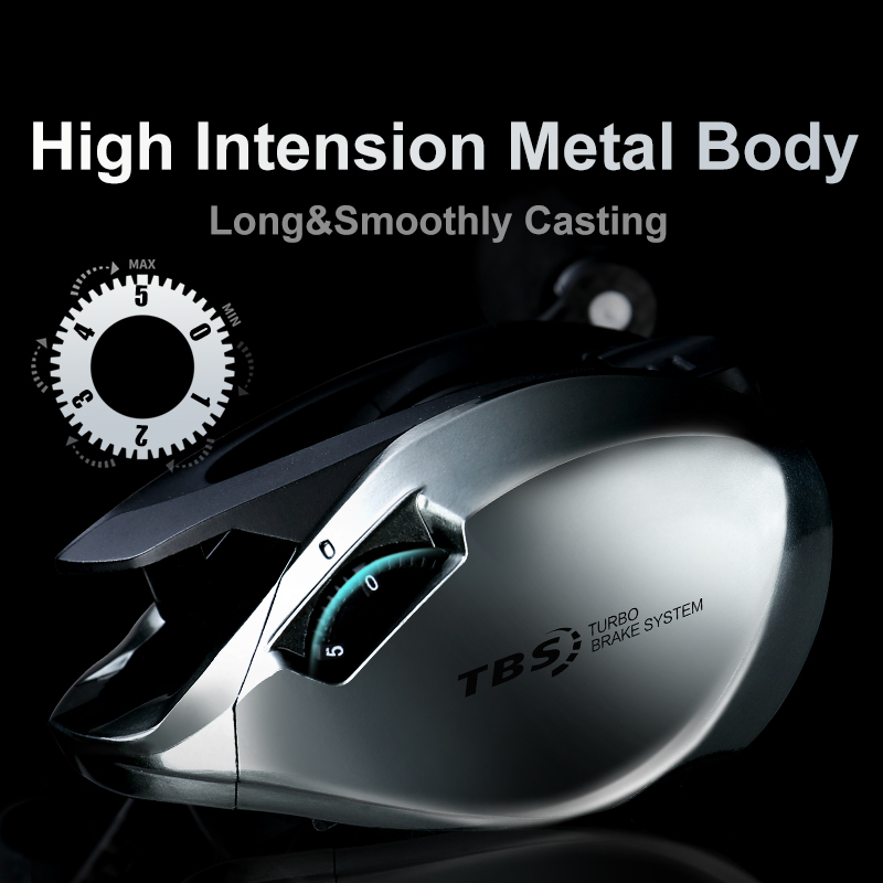 HISTAR 7.3:1 High Ratio 5kg Drag Power 11+1 BB Magnetic Braking Baitcasting Aurora Long Casting Version Fishing Reel