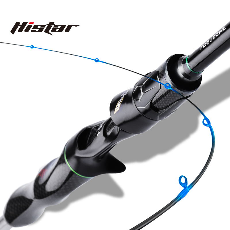 Histar V587 Japanese Toray Crossline C Tape Fuji Guide Ring High Carbon Fast Action Spinning and Casting Bass Fishing Rod