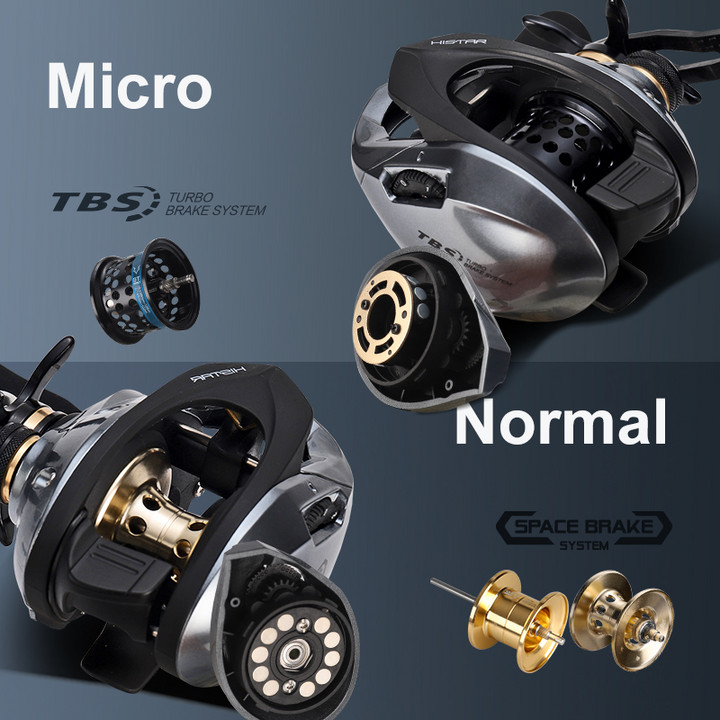 HISTAR 7.3:1 High Ratio 5kg Drag Power 11+1 BB Magnetic Braking Baitcasting Aurora Long Casting Version Fishing Reel