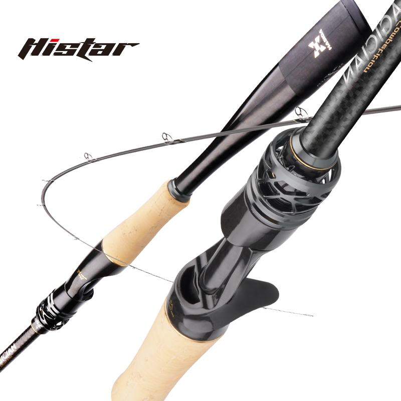 Histar Magician Pole DKK Titanium Guide Ring 3A Grade Cork Grip High Carbon Double Action Spinning&Caster Fishing Rod