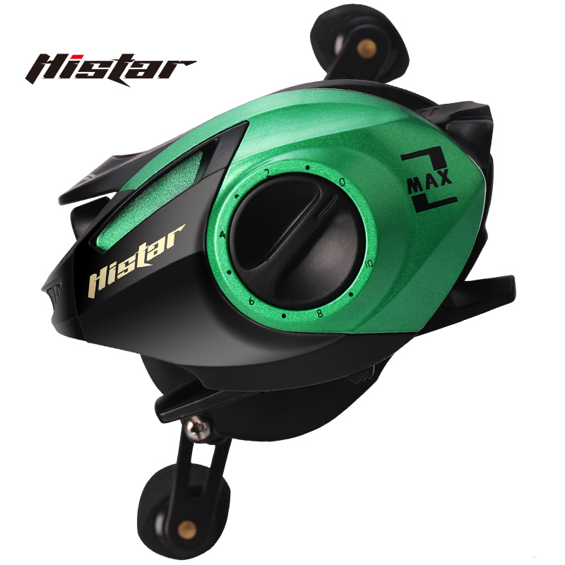 HISTAR Long Casting 7.3:1 Light Weight 7+1 BB Double Magnetic Braking Fox Baitcasting Fishing Reel