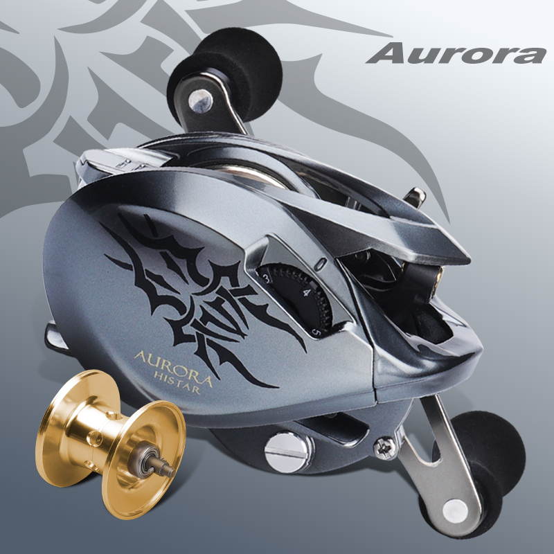 HISTAR  Metal Rotor Aurora Long Casting 7.3:1 High Ratio 8kg Drag Power Metal Spool Baitcasting Fishing Reel