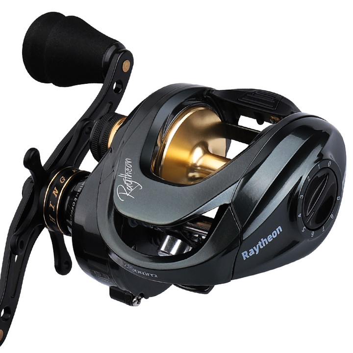 HISTAR 12 Kgs Drag Power Long Casting 6.5:1 High Ratio 10+1 BB Metal Body Raytheon Baitcasting Fishing Reel