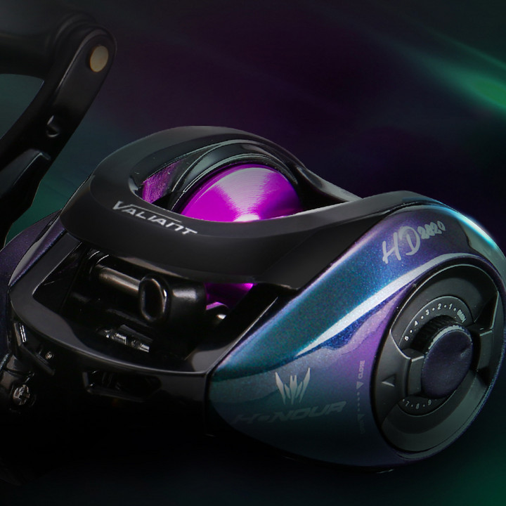 HISTAR Long Casting 8.0:1 High Ratio 8kg Drag Power 4+1 BB Magnetic Braking Honor Baitcasting Fishing Reel