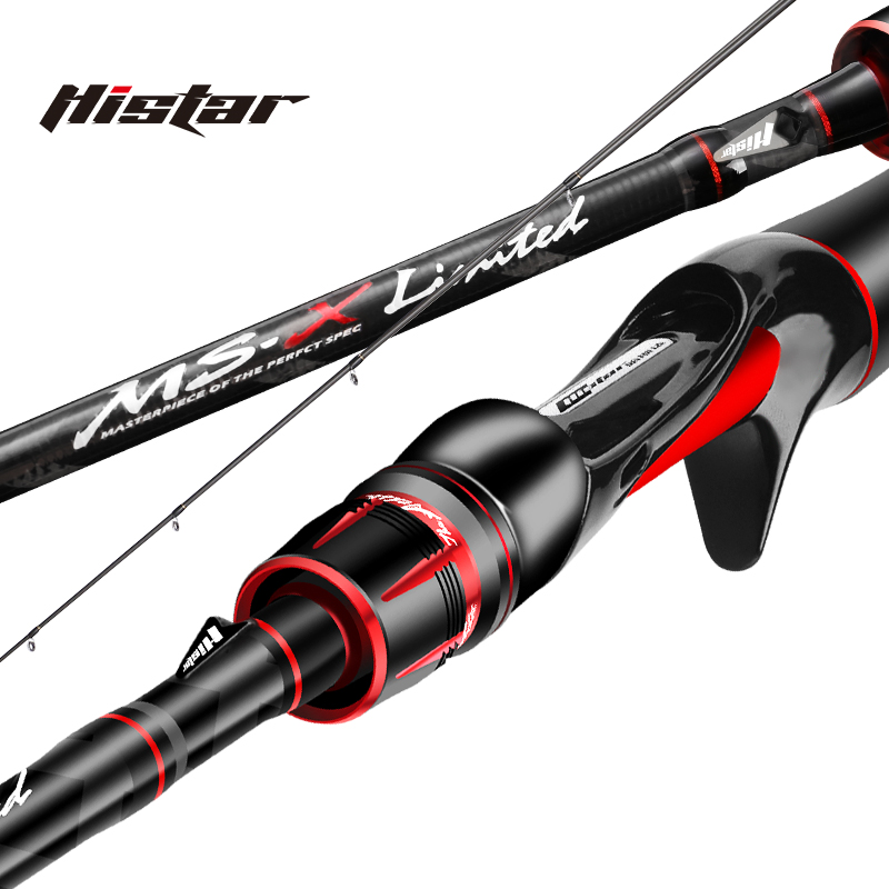 Histar MS-X Series Two Tips Pole High Strength Medium Fast Action 1.80m to 2.46m Full Carbon Spinning and Casting Fishing Rod