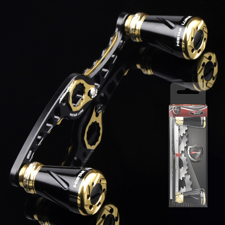 HISTAR NMB BB For Baitcasting Reel Fishing Rocker Arm 105mm CNC Body High Strength Dual Grip Handle Exquisite Metal Knob