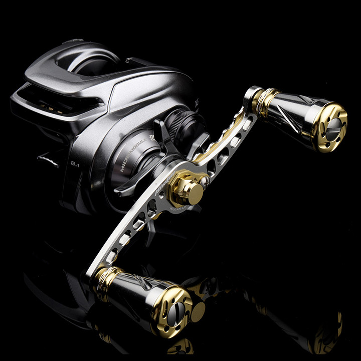 HISTAR NMB BB For Baitcasting Reel Fishing Rocker Arm 105mm CNC Body High Strength Dual Grip Handle Exquisite Metal Knob