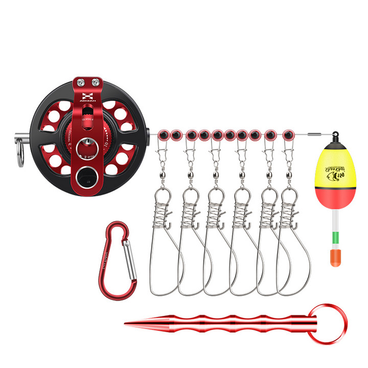 HISTAR Fishing Buckles Aluminum Alloy Ultra Portable Full Metal Wheel Stainless Steel Accessories