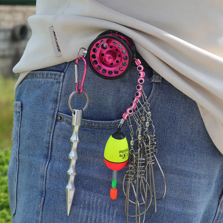 HISTAR Fishing Buckles Aluminum Alloy Ultra Portable Full Metal Wheel Stainless Steel Accessories