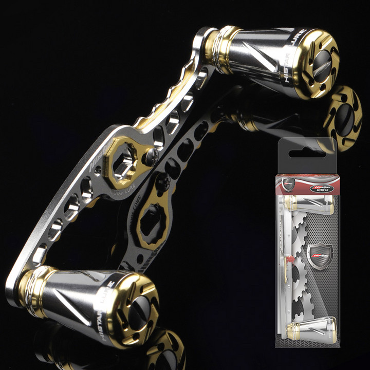 HISTAR NMB BB For Baitcasting Reel Fishing Rocker Arm 105mm CNC Body High Strength Dual Grip Handle Exquisite Metal Knob