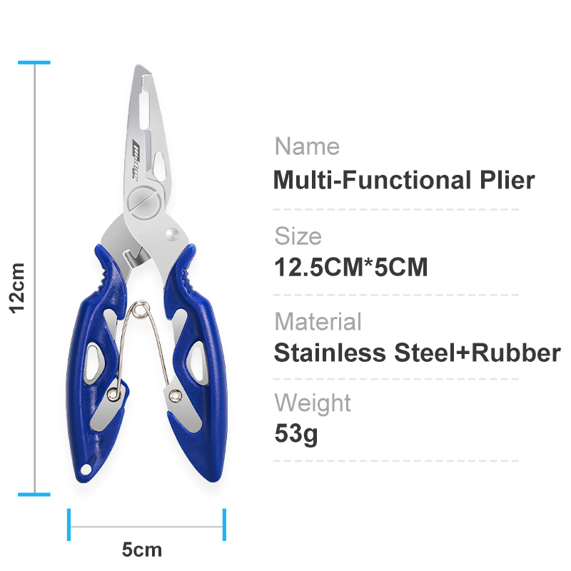 HISTAR 304 Stainless Steel Fishing Tool Accessories Plier Anti Saltwater Durable Portable Sharp Blade Multi Functional