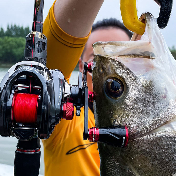 HISTAR NMB BB For Baitcasting Reel Fishing Rocker Arm 105mm CNC Body High Strength Dual Grip Handle Exquisite Metal Knob