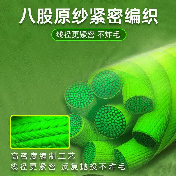 祺云叠翠路亚专用PE线8编进口原纱鱼线150米顺滑耐磨抛投线径绿色