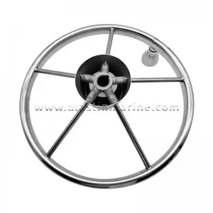 Stainless Steel Boat Steering Wheel Highly Mirror Polished方向盘