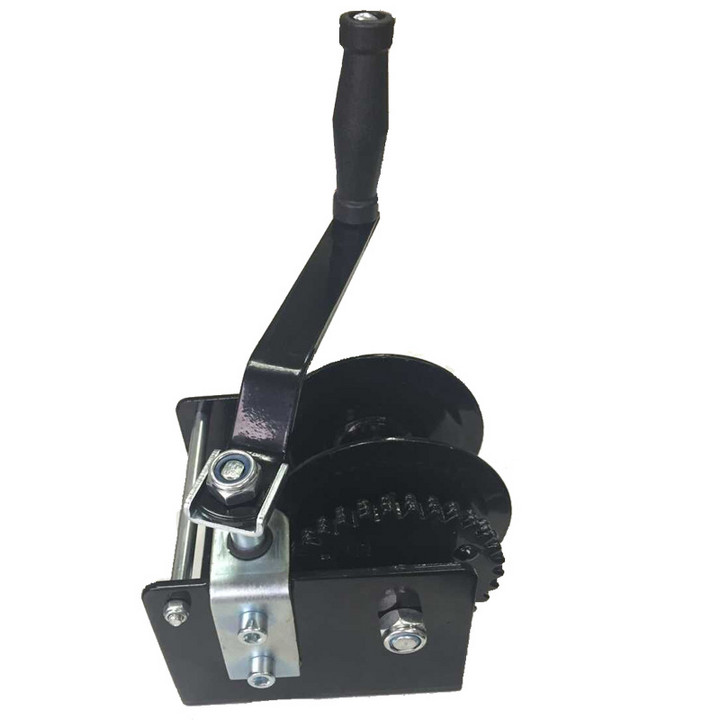 双股双向涡轮绞盘 可配六角扳手 安全自锁涡轮 1500磅750公斤