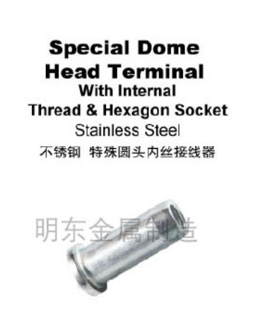 不锈钢 特殊圆头内丝接线器