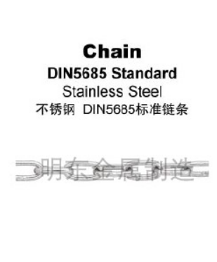 不锈钢 DIN5685标准链条
