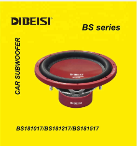 10英寸12英寸15英寸铬钢篮车低音炮BS 181017/BS 181217/BS 181517