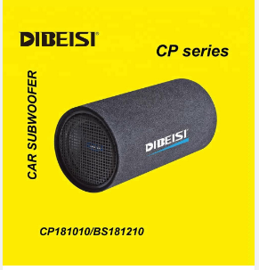 DIBEISI 10英寸12英寸汽车低音炮管CP 181010/CP 181210