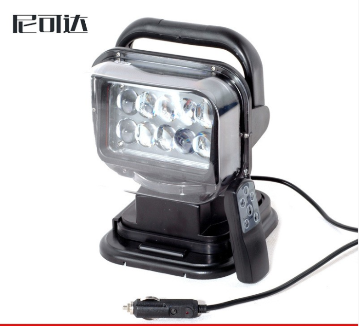 遙控工作燈霧燈50W自動無線LED搜索射燈探照燈
