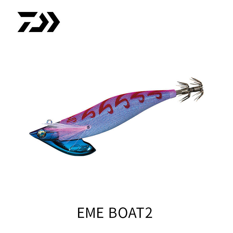 DAIWA達億瓦 EME BOAT2 50克木蝦路亞釣魷魚假餌抽魷魚誘餌