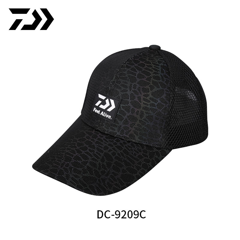 達億瓦 黑色鐳射釣魚帽 DCN-9209C