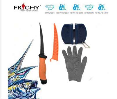 XCO-10鱼片刀和耐切割手套组合