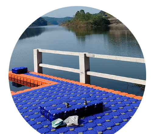 水上滾筒水上碼頭垂釣活動浮筒浮橋