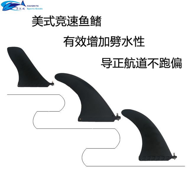 Favorite/菲沃瑞SUP槳板沖浪板分水片競賽魚鰭可拆卸劃水器尾舵