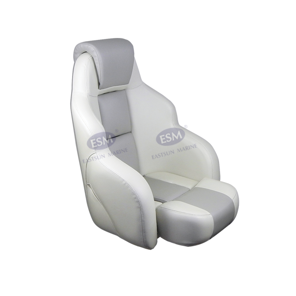 RS56蓝水王高背翘腿椅子(带枕头）；白色+浅灰插色