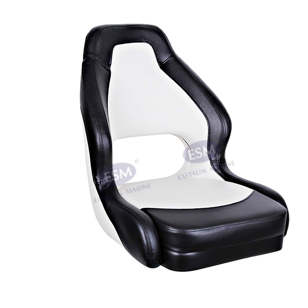 M52S 固定座垫椅子，黑色 + 白色