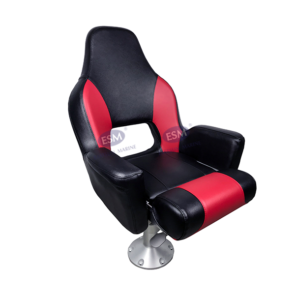 翘腿椅子;黑色 + 红色